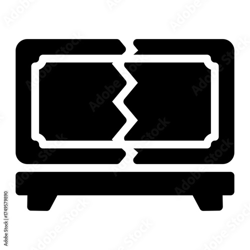 sawing glyph icon
