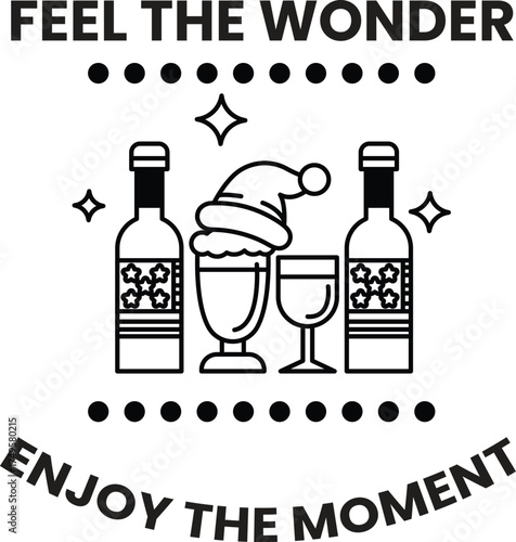 A black and white image of a bottle of wine
