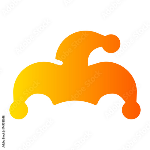 clown hat gradient icon