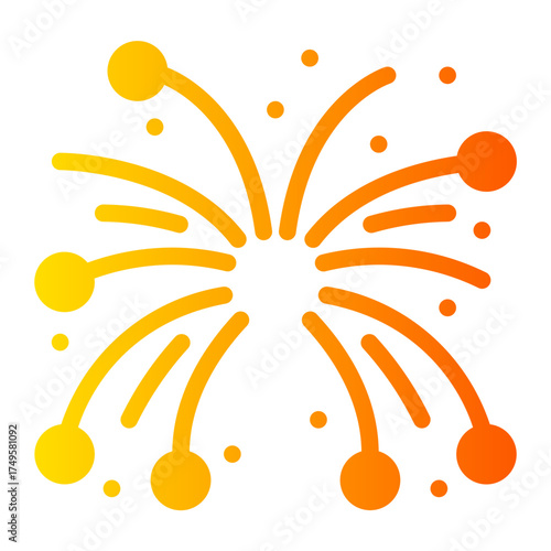 fireworks gradient icon