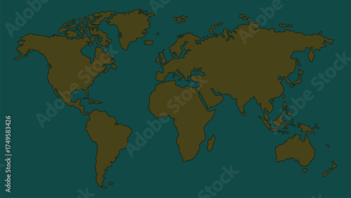 Southeast and East Asia Map Layout