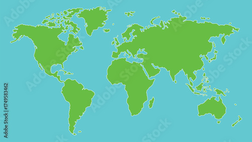 Editable Asia Map with Countries

