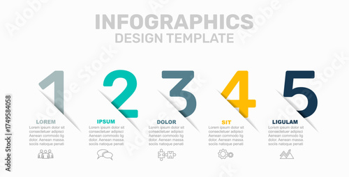 Infographic design template with place for your data. Vector illustration.