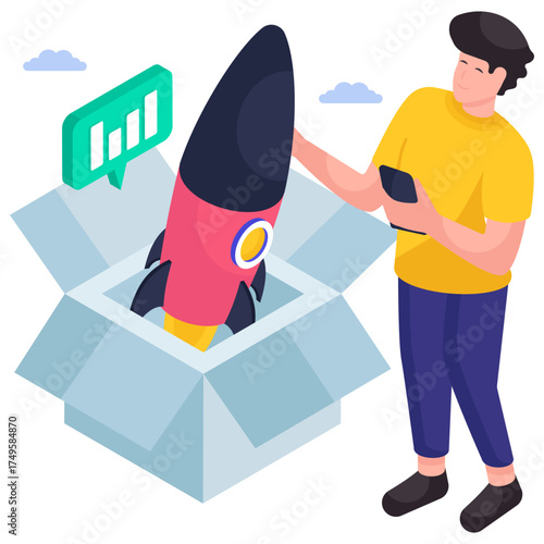 Conceptual design illustration of launch product 