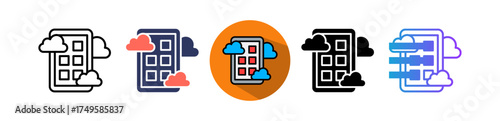 Cloud Application multiple icon
