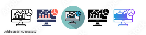 Analytics multiple icon
