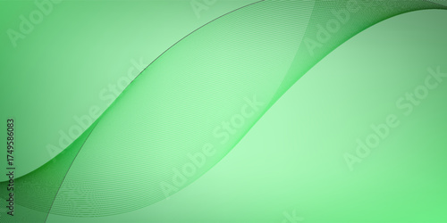 Monochromatic green gradient mesh background nice for wallpaper card and banner