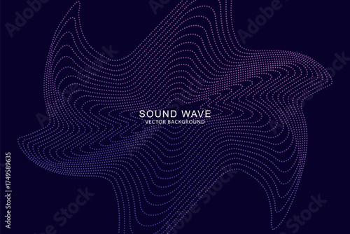 Abstract gradient lines or sound music festival background