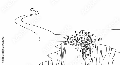 Young child feeding ducks casts bread against simple white background, capturing simple delight, also translated into English as Young child feeding ducks.