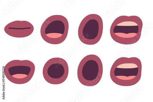 Mouth shapes for speech animation and phonetic sound production
