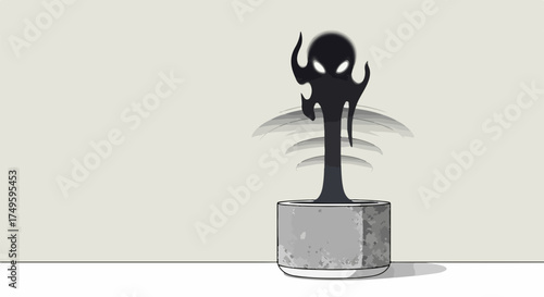 Young child feeding ducks casts bread against simple white background, capturing simple delight, also translated into English as Young child feeding ducks.