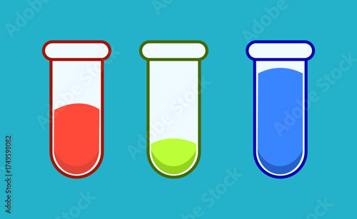 vector illustration of a test tube