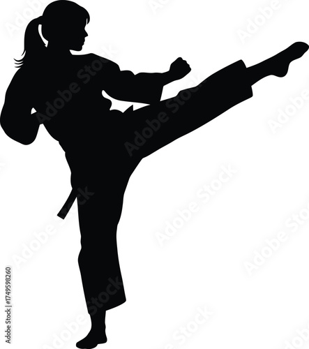 Black and white vector silhouette of people dancing with body outlines in a fashionable pose