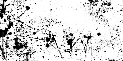 Black ink splat grunge vector illustration texture design for an abstract background element