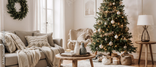 christmas tree with christmas decorations