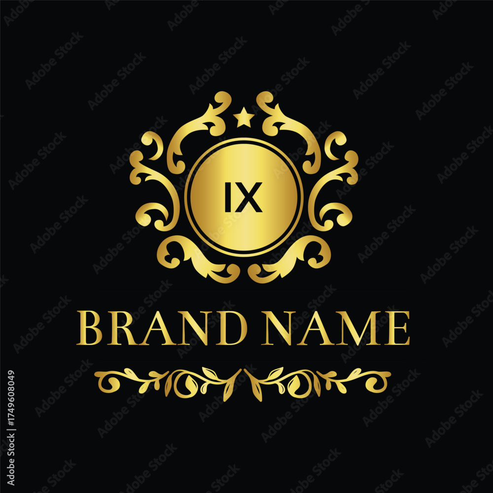 Fototapeta premium Unique handwritten letter logo design concept