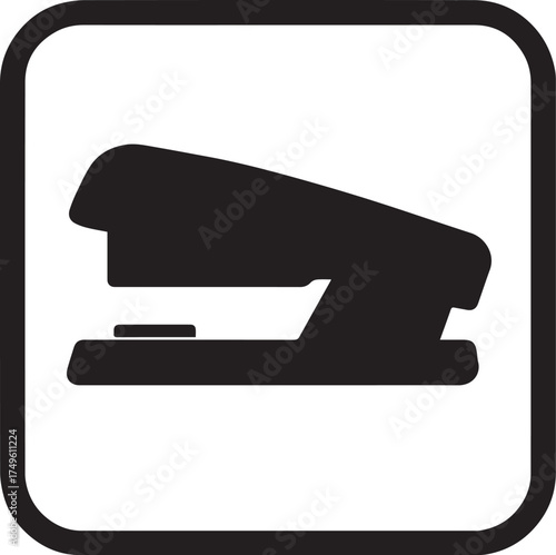 stapler silhouette vector
