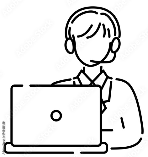 オペレーターやリモート会議や動画講座受講