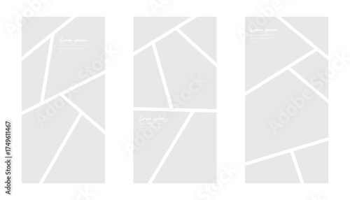 Visuals for a 1:2 portrait banner. A comic strip like photo collection