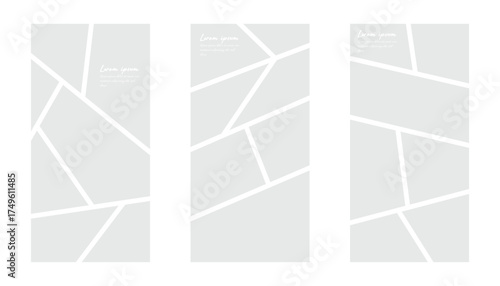 Design elements: Comic-style picture arrangement for a 1:2 portrait poster or banner