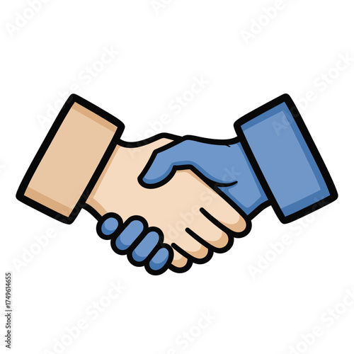 Handshake Icon Business Agreement, Partnership, Trust, Collaboration, Deal, Success, Friendship