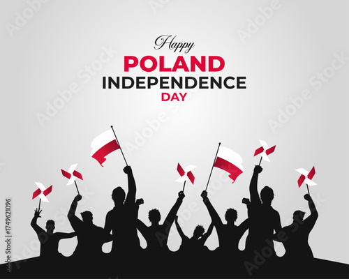  Poland Independence Day. 31 October. Holiday concept. Template for background with banner, poster and card. Vector illustration.