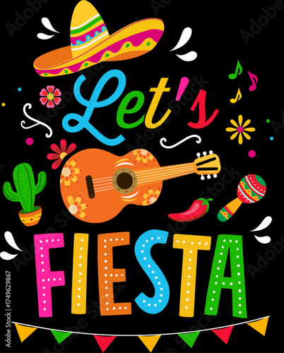 Cinco de May funny vector graphic