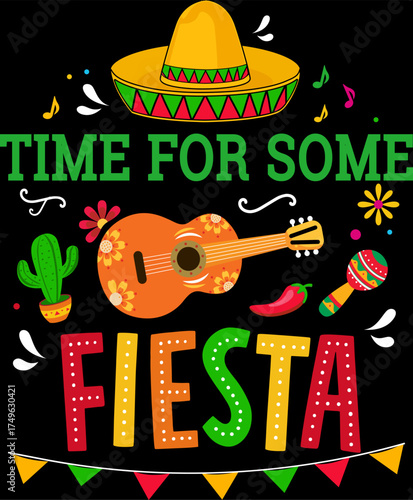 Cinco de May funny vector graphic
