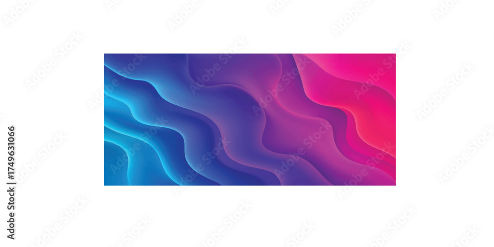 Obraz premium Print Gradient fluid abstract poster background