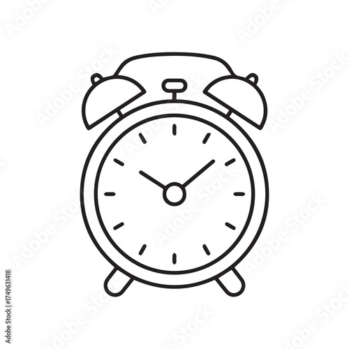 Watch line icon design isolated on white background