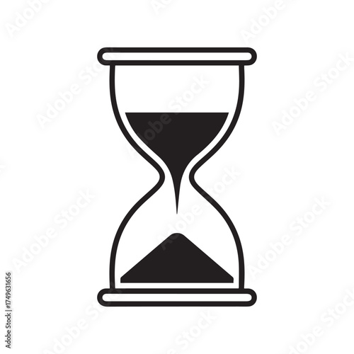 Watch line icon isolated on white background