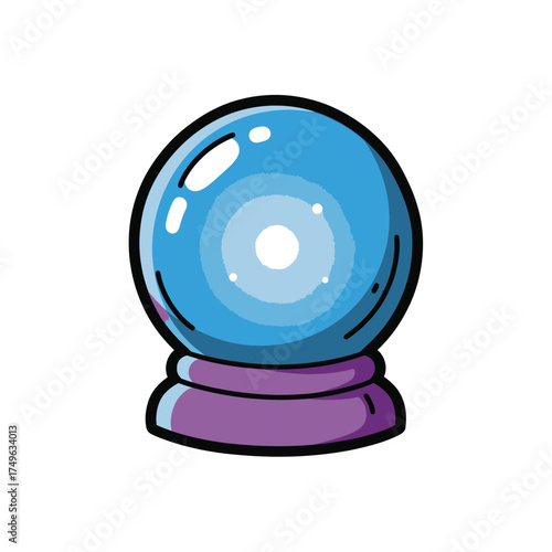 Crystal Ball Icon - Fortune Telling, Future Prediction, Magic Orb