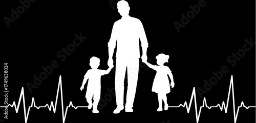 Papa Vater Grafik Vektor Familie