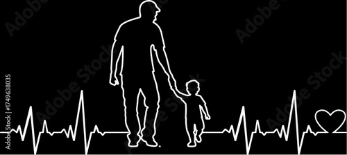 Papa Vater Grafik Vektor Familie