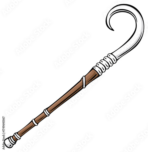 Ancient Crook and Flail Symbol of Egyptian Pharaohs and Authority