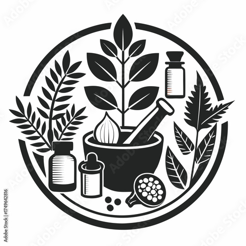 Herbal Medicine and Natural Remedies Icon