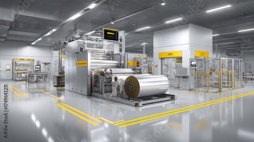 Cleanroom Extrusion Line — High-Gloss Polymer Film Manufacturing