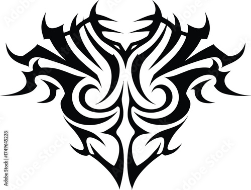 Tribal Warrior Armor Vector Design