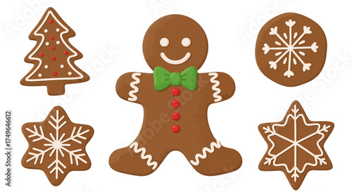 Christmas gingerbread cookies and festive treats ideal for holiday baking and seasonal celebrations