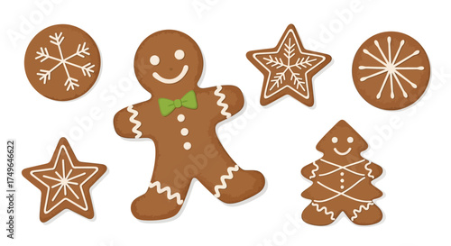 Christmas gingerbread cookies and festive treats ideal for holiday baking and seasonal celebrations