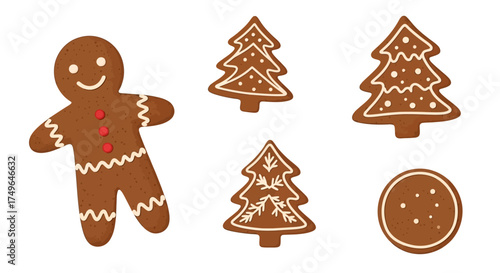Christmas gingerbread cookies and festive treats ideal for holiday baking and seasonal celebrations