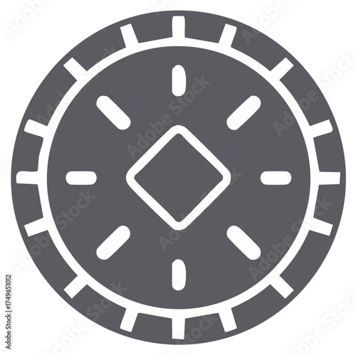 Abstract gray circular graphic with a geometric pattern for design elements