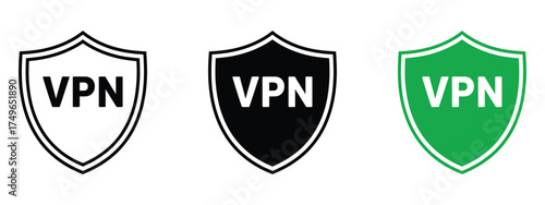 VPN icon vector. robust online protection and privacy solution symbol. vector illustration.