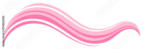 Abstract Pink Waves Illustration with Multiple Layers for Graphic Design Element