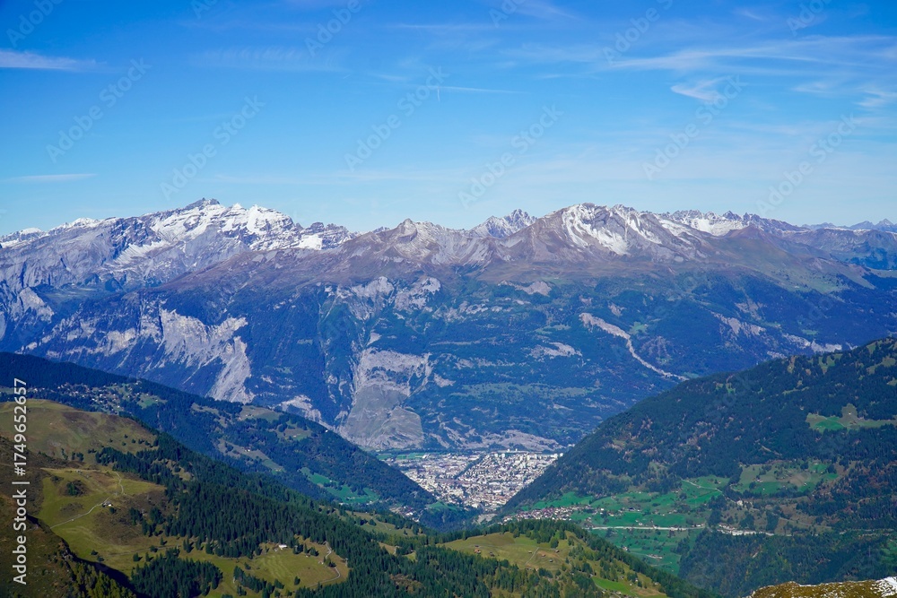 Fototapeta premium Arosa ist wunderschön in allen Farben