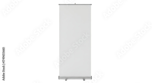 Blank Roll Up Banner Stand Mockup for Presentation and Advertising
