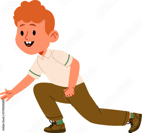 Boy in Playful Pose