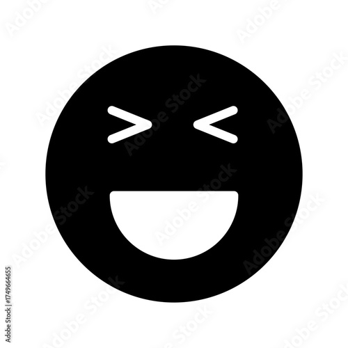 laughing vector icon
