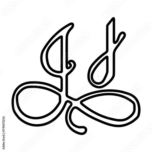 Capital and small J alphabet icons