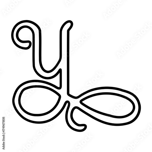 Alphabet icon Y